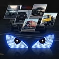 thumbnail image 3 of 2pcs Eyes Car Light Car Rear Window Advertisement Emoticon Car Sticker Usb, 3 of 10