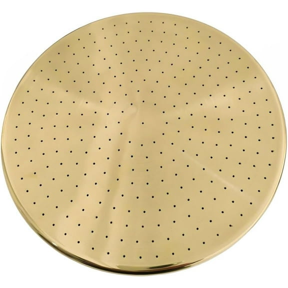 Handcrafted Unlacquered Brass Rain Shower Head | 8-Inch High-Pressure Rainfall with -Friendly Nozzles for a Spa-Like Experience