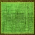 thumbnail image 1 of Ahgly Company Indoor Square Abstract Green Modern Area Rugs, 6' Square, 1 of 4