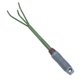 thumbnail image 5 of Herramienta de jardinería, rastrillo agrícola de tres dientes, kit de horquilla de acero, herramienta portátil para tierra suelta, suministros de jardinería para césped (verde), 5 of 7