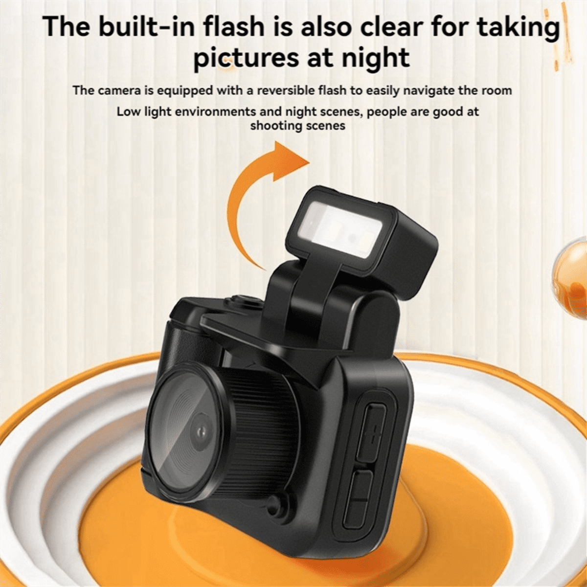 HD1080P Mini Camera Portable Pocket Camcorder with LCD Screen and Flash Video Recording Function