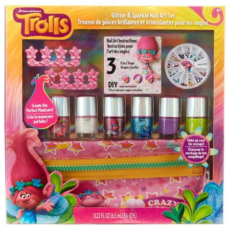 Trolls Glitter And Sparkle Nail Art Set Walmart Com Trolls Glitter And Sparkle Nail Art Set Walmart Com