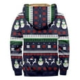 thumbnail image 4 of Christmas Winter Men's Hooded Long Sleeve Pocket Plus Size Sweatshirt Jacket Padded Clothing, 4 of 5
