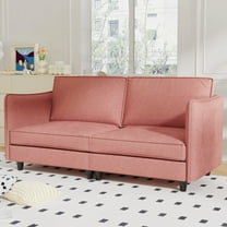 Modern Mid-Century Loveseat Sofa, 74.27'' with Solid Wood Frame and Breathable Fabric for Small Spaces