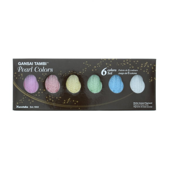 Kuretake Zig Gansai Tambi Metallic Watercolor Set, Gansai Tambi Pearl
