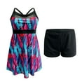 thumbnail image 4 of MKLEKYY Maillot de Bain pour Femmes Mode Été en Maille avec Bretelles Réglables Style Tankini, 4 of 7