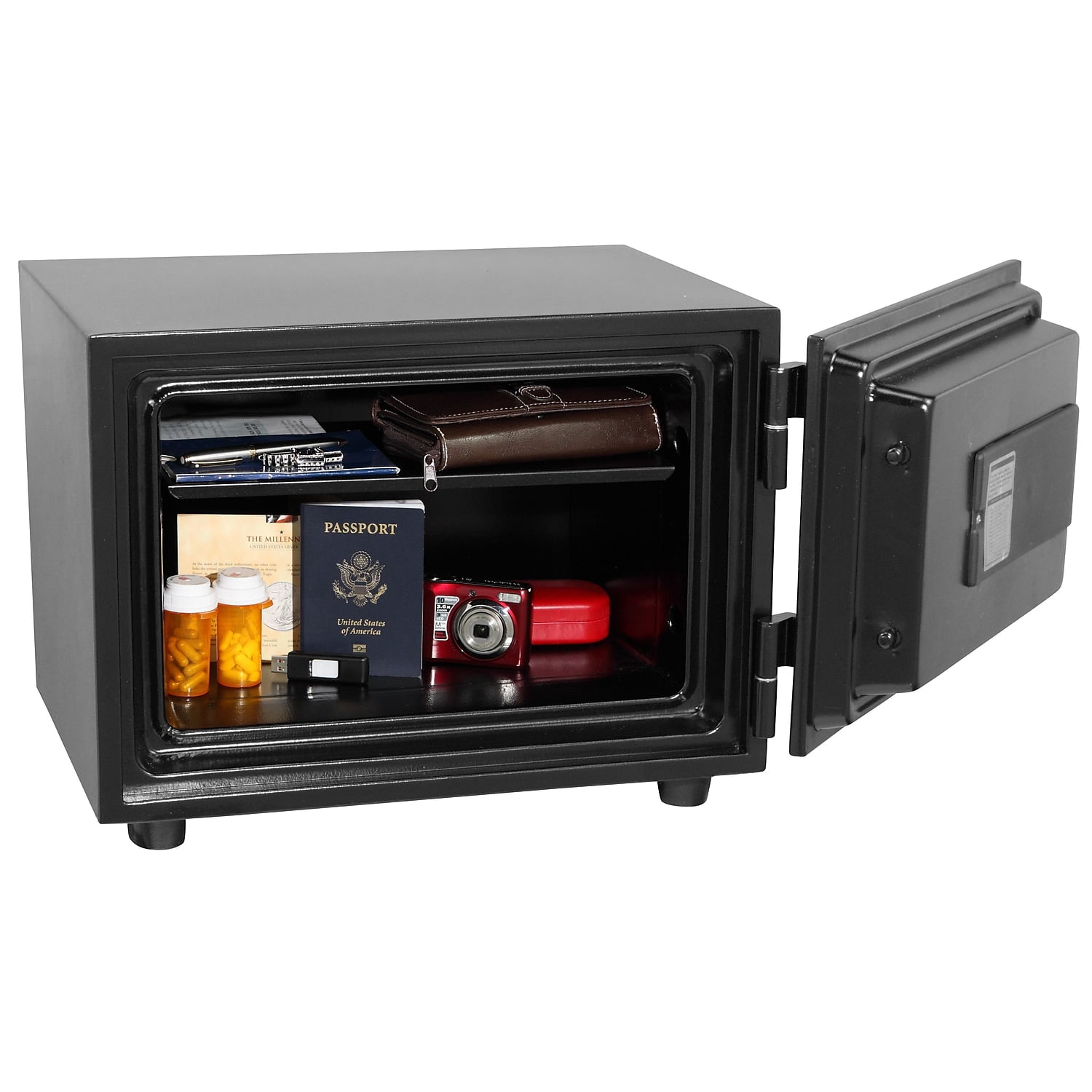 Honeywell Safes, 0.58 Cu ft, 1 Hour Fire Safe Water Resistant Steel Security Combo Safe, 2103