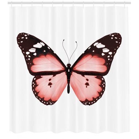 Light Pink Shower Curtain Butterfly Natural Beauty Animal Free