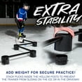 thumbnail image 5 of Franklin Sports Hockey and Ice Hockey Sport Training Aid and Franklin Sports NHL Street Roller Hockey Puck, 5 of 9