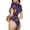 Mardi Gras And Donuts, variant on Mardi Gras Carnival1 Womens One Piece Swimsuits Modest Tummy Control Bathing Suits Lace Up Slimming Swim Suit-Medium