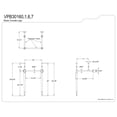 thumbnail image 6 of Kingston Brass VPB30166 Brass Wall Mount Console Sink Legs, Polished Nickel, 6 of 7