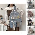 thumbnail image 3 of Cute Backpack with Cute Pin Accessories Plush Pendant for School Bag Student Girl Backpack, 3 of 4