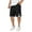 Black, variant on Zszcpp High Waisted Shorts Men Ice Silk Thin Knee Length Sports Quick Drying Outside To Wear Lounge Trousers Casual Trouser