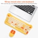 thumbnail image 3 of Combo De Teclado Y Mouse Inalámbricos, Teclado De Máquina De Escribir Retro Colorido Con Teclas Redondas, Mouse Y Teclado Inalámbricos Para Computadora Portátil, 3 of 7