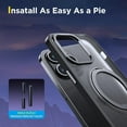 thumbnail image 6 of 360° Rotatable Magnetic Ring for iPhone 14 Pro Max Case, [Compatible with MagSafe] Kickstand & Magnet Two in One Translucent Shockproof Phone Case iPhone 14 Pro Max 6.7", Purple, 6 of 7
