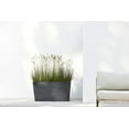 thumbnail image 3 of Ecopots Paris Durable Modern Rectangular Indoor/Outdoor Recycled Based Composite Flower Planter, Dark Grey, 23.5", 3 of 4