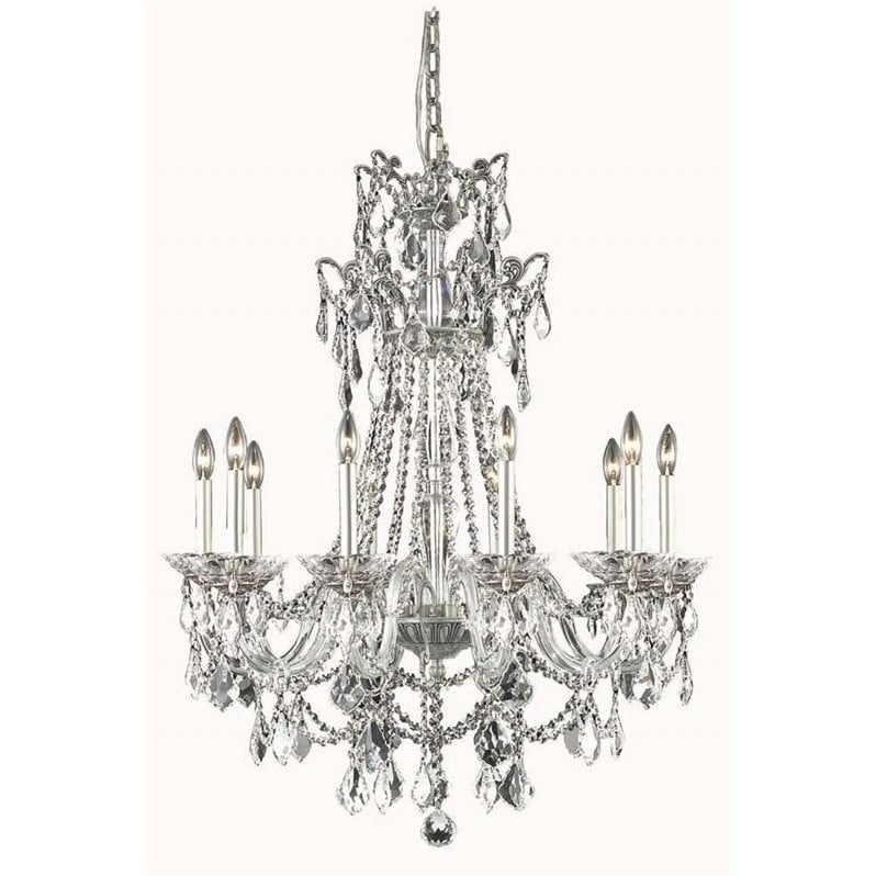 Elegant Lighting Imperial 30 10 Light Elements Crystal Chandelier