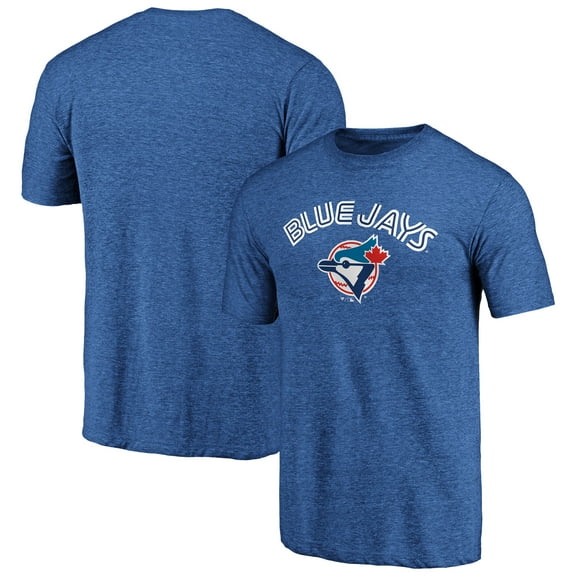Men's Royal Toronto Blue Jays Vintage Cooperstown Collection Wahconah Tri-Blend T-Shirt