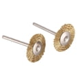 thumbnail image 2 of 30 x Brosse en Fil de Laiton Brosses Rondes Brosse à Disque Brosse à Pot pour 25MM, 2 of 8