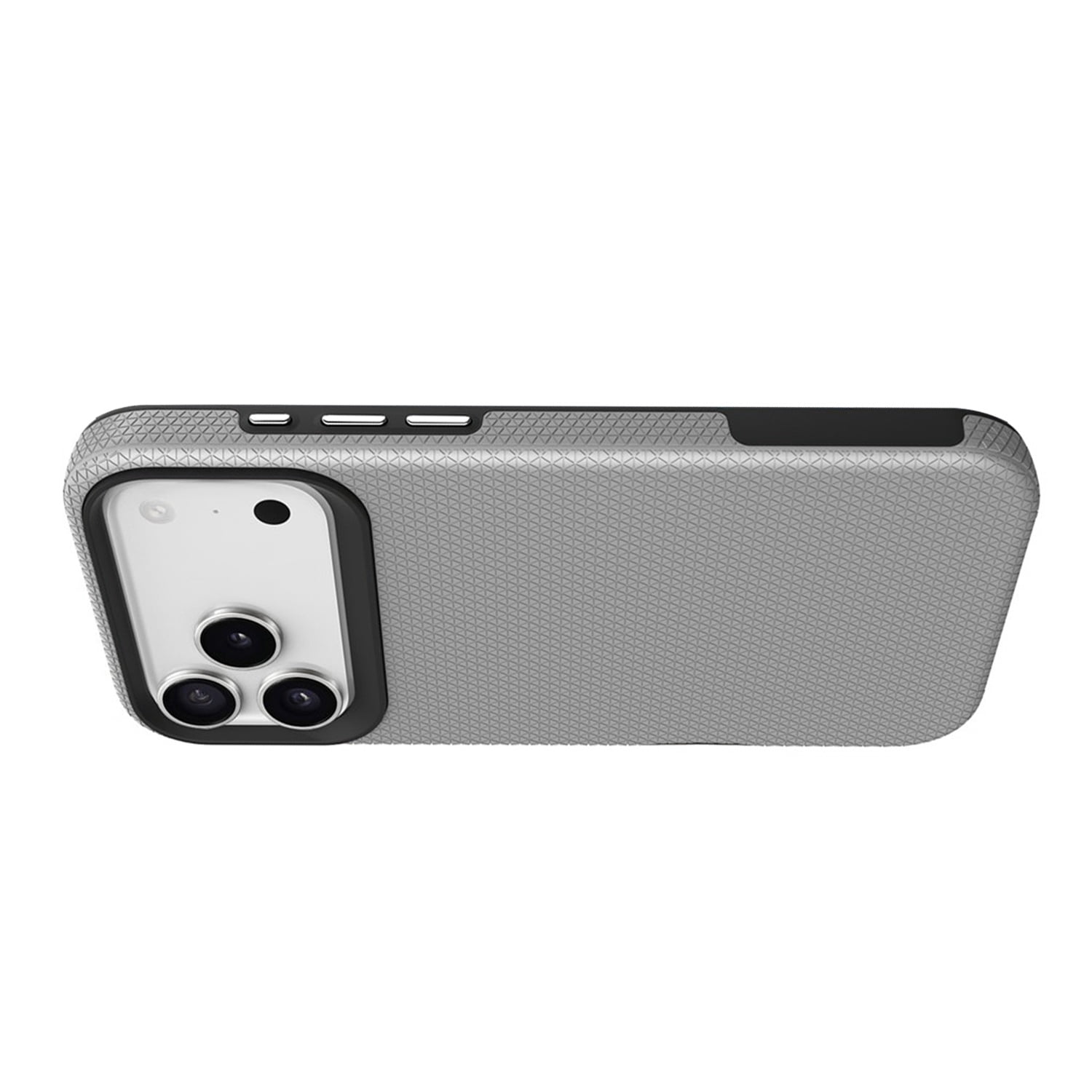 Dual Layer Heavy Protection Case for iPhone 17 Pro Max - Silver