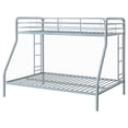 thumbnail image 4 of Carson Metal Twin Over Full Bunk Bed Glossy Silver, 4 of 9