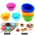 thumbnail image 1 of 12 Pcs 7cm Mini Silicone Cup Cake Pan Mold Muffin Cupcake Form To Bake Kitchen, 1 of 1