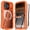 Orange, variant on Magnetic for iPhone 17 Pro Case Waterproof, Built in Screen Protector & Camera Protection [Compatible with MagSafe] Full Body Dustproof Heavy Duty Rugged Phone Case