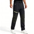 thumbnail image 3 of Rvwovn Men's Hiking Pants, Reinforced Knee Work Outdoor Pants with Belt Loops & Zipper Pockets, 3 of 8