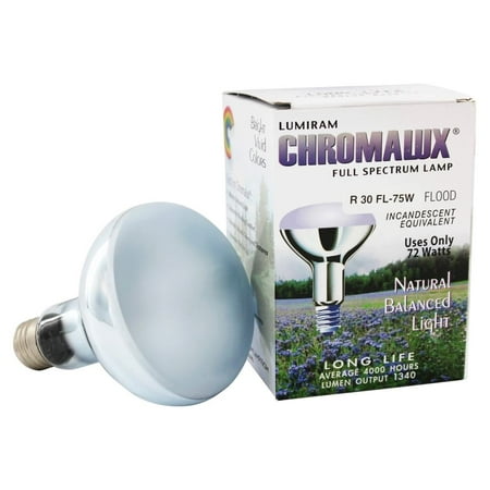 

Lumiram - Chromalux R30 75W Frosted Light Bulb Full Spectrum Lamp