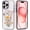 Vintage Butterfly Botany Pink, variant on Case for iPhone 14 Pro Max, Compatible with MagSafe, Modern Desert Cactus for Shockproof Protective, Slim Hard PC+TPU Cute Bumper Magnetic Clear Case for iPhone 14 Pro Max - Pink
