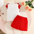 thumbnail image 6 of JAJAHO Baby Girls Clothes 2 Piece Outfits Summer Toddler Sleeveless Floral Appliques Tank Tops And Shorts Set Cozy Outfit, 6 of 9