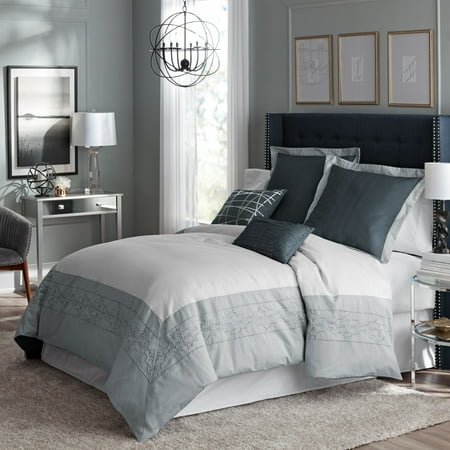 Hotel Style Naples Embroidered Comforter Set, 5-Pieces, Queen