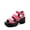 HOT PINK-PU, variant on Platform Heels for Women Lightweight Chunky Open Toe Stylish Comfortable Fisherman Sandals with Adjustable Ankle Strap