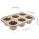 thumbnail image 2 of Vorcool Canele Cake Molde de 6 taza de acero al carbono de carbono de 6 taza de acero al carbono magdalena Muffin, 2 of 6