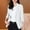 White, variant on Blazers For Women Sevevn Womens 3/4 Sleeve Solid Color Lapel Button Down Lightweight Casual Suit Jacket