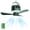 Green Tent Ceiling Fan, variant on Green Tent Ceiling Fan Wireless Portable Camping Accessory with Light and Remote