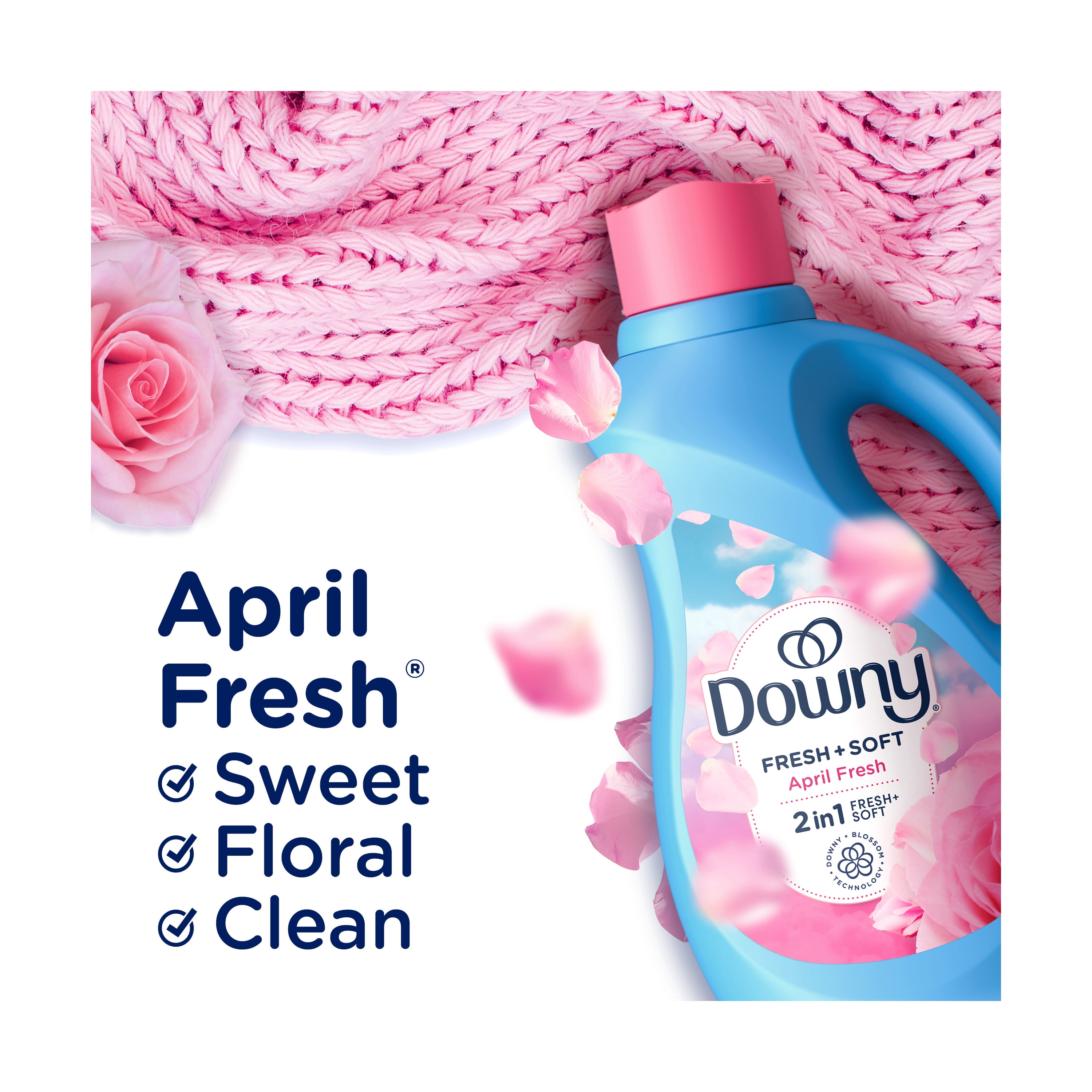 Downy Liquid Fabric Softener and Conditioner, April Fresh Scent, 140 fl oz, 190 Loads