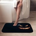 thumbnail image 3 of 1pc Jackolantern Absorbent Non-Slip Bathroom Thickened Flannel Rug Decor,Soft,Quick Drying,Suitable For Indoor/outdoor Use,Bathrooms,Bedrooms,Kitchens,Terrace,Laundry Rooms,16"x24", 3 of 9