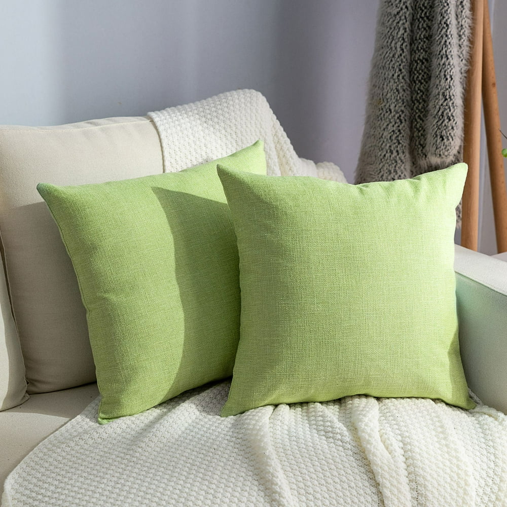 CLEARANCE! Decorative Throw Pillows Covers Set of 2, Linen Throw Pillow