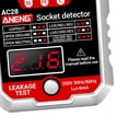 thumbnail image 6 of Outlet Tester Automatic Digital s Fault Checker Electric Socket Tester white, 6 of 8