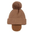 thumbnail image 4 of Chapeau d'Automne et d'Hiver Plus Velours pour Enfants Bonnet Tricoté avec Protection Auditive Chaude, 4 of 6