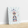 thumbnail image 3 of Happy 4th of July Patriotic Toy Fox Terrier Marching Band Uniform Balloons Fireworks Vertical Matte Canvas Poster Dog Lover Wall Art Home Decor - 13009, 3 of 5