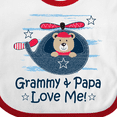 thumbnail image 4 of Inktastic Grammy and Papa Love Me Boys Baby Bib, 4 of 4