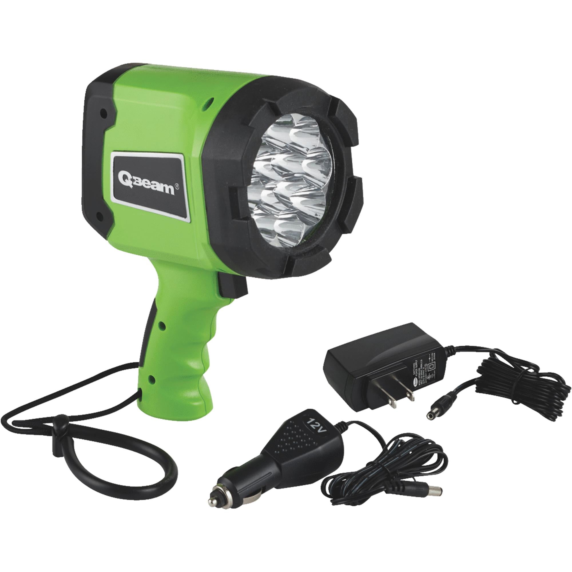 12 LED Spotlight Offroad Automotive//Garage //Emergency// Boating//Fishing//Hunting//Camping//Hiking//Patrolling 800-2701-1 Brinkmann Qbeam LED Rechargeable Spotlight