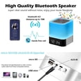thumbnail image 2 of Bedside Lamp With Alarm Clock Bluetooth Speaker Night Light Dimmable Rgb Color Changing Led Wireless Speaker Mood Light, 2 of 2