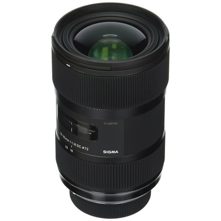 Sigma 210306 18-35mm F1.8 DC HSM Lens for Nikon APS-C DSLRs (Black) - International Version (No (Best Lenses For Nikon Aps C)