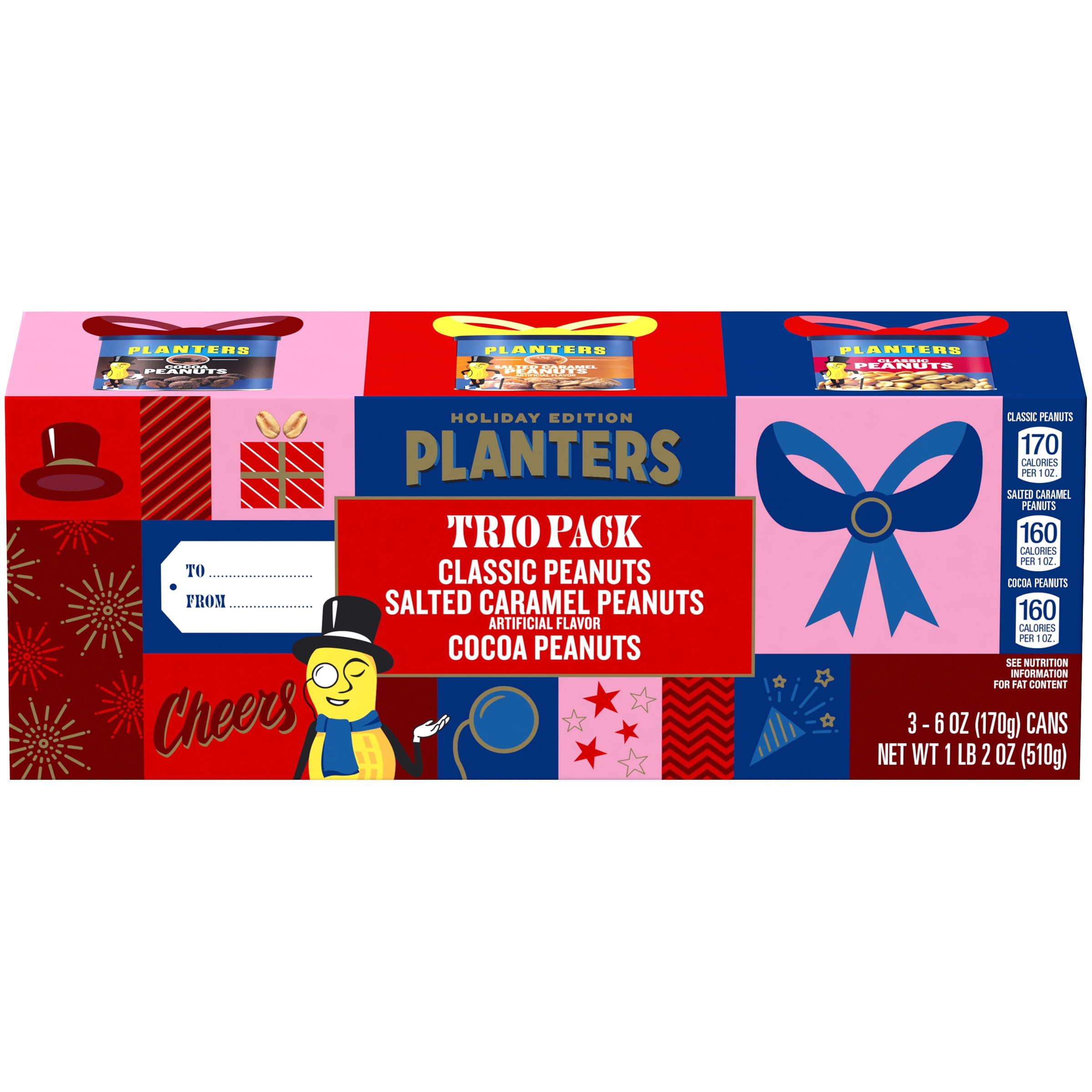 Planters Holiday Edition Peanuts Trio Pack, 18oz Box