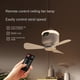 thumbnail image 3 of Ventilador de Techo de Viento Grande Recargable por USB, Aspas Extraíbles, Lámpara de Noche, Iluminación, Ventilador Doméstico para Exteriores con Capacidad de 8000mAh, 3 of 5