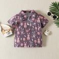 thumbnail image 2 of JAJAHO Toddler Boys Girls Easter Shirts For Kids Short Sleeve Bunny Print Summer Button Down Collar Polo T Shirt Cute Tops, 2 of 6
