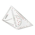 thumbnail image 3 of Sharprepublic 2 Pieces Triangle Ruler Square Protractor Triangle for Carpentry Engineering, 3 of 8